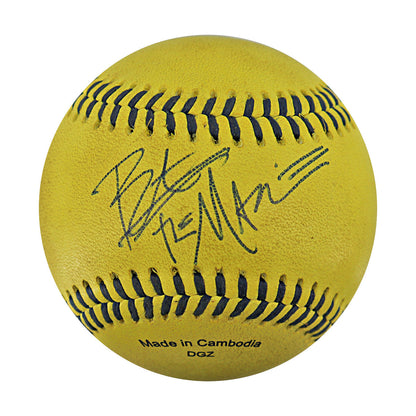 Bert Kreischer Signed Inscribed Game Used Banana Ball 5.30.25 Angel Stadium 