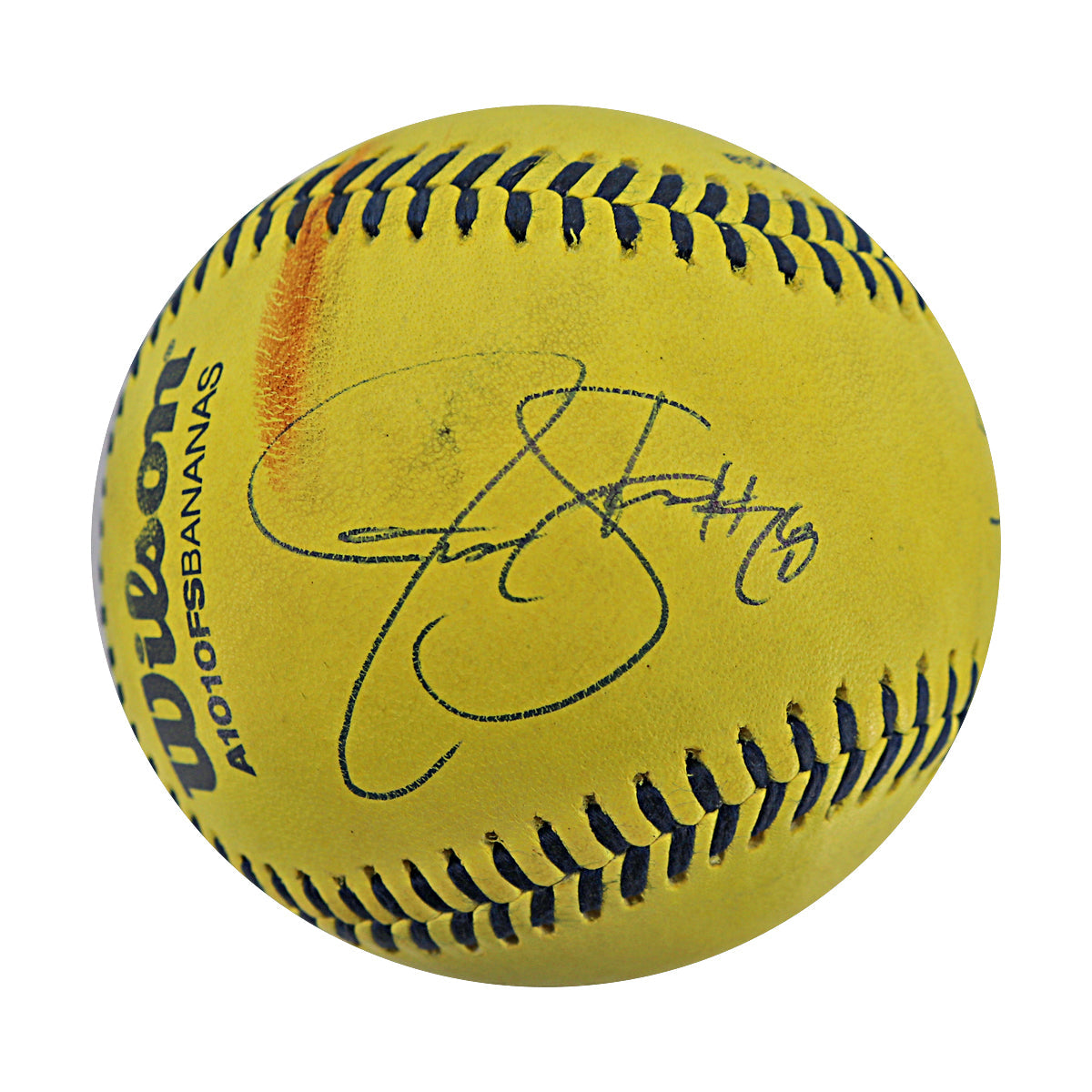 Greg Olsen Jonathan Stewart Signed GU Banana Ball 6.6.25 BOA Stadium 