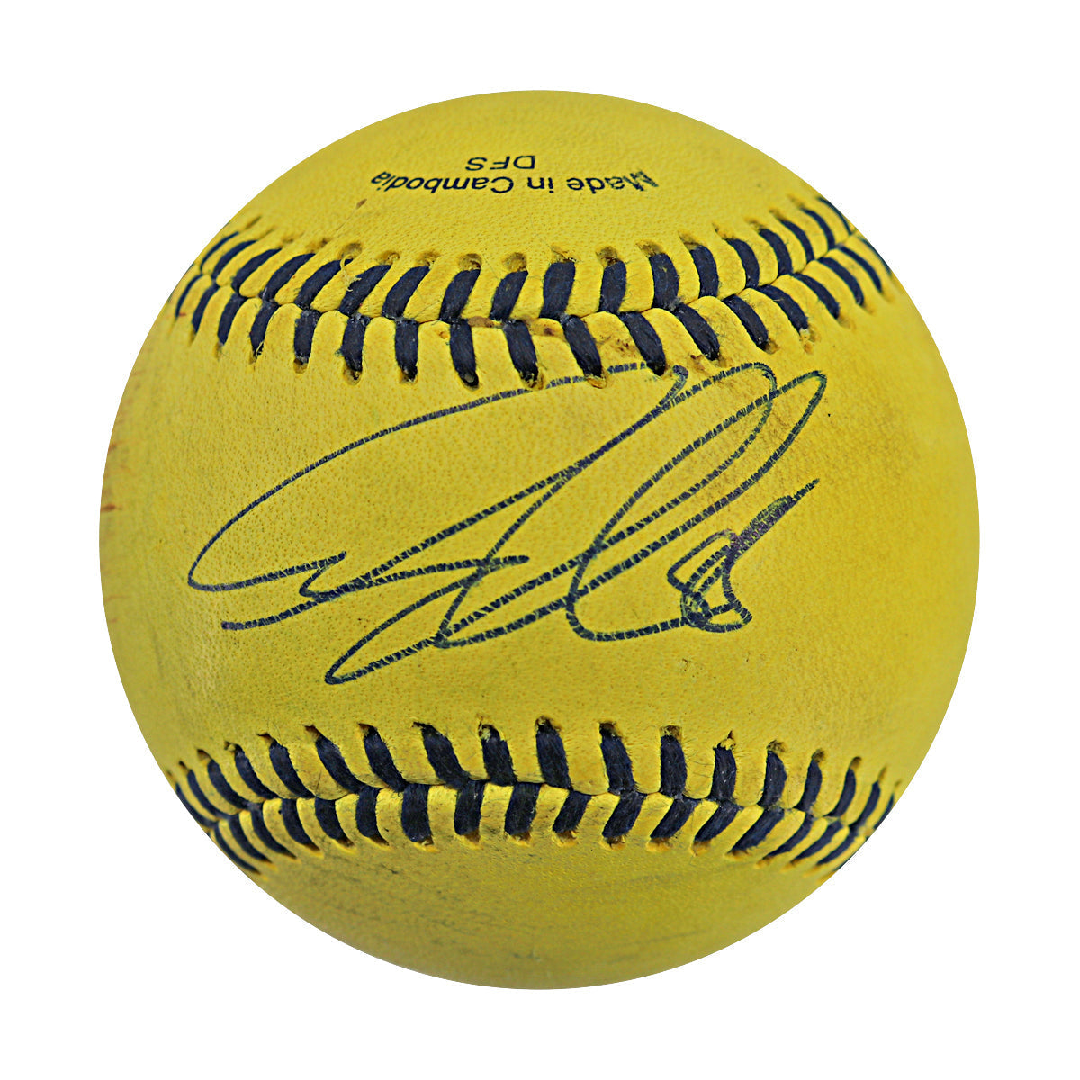 Greg Olsen Jonathan Stewart Signed GU Banana Ball 6.6.25 BOA Stadium 