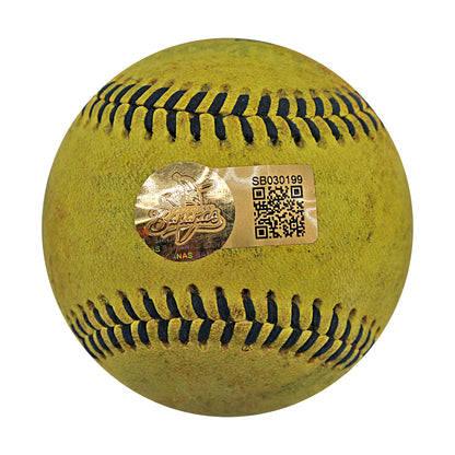 Man Nanas Autographed Game Used Banana Ball 6.7.25 Bank of America Stadium 