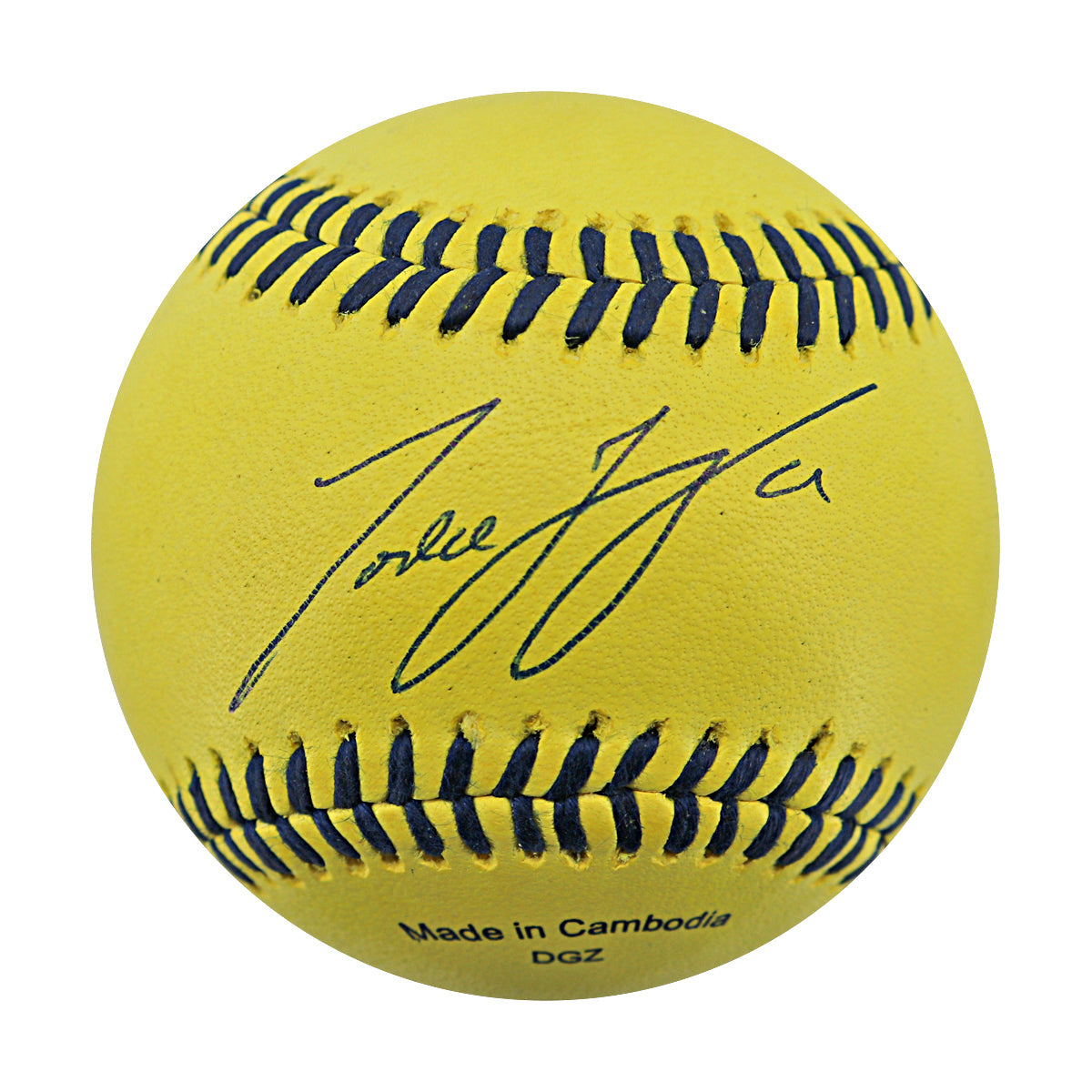 Todd Frazier Signed Game Used Banana Ball w/Case 6.13.25 Great American Ball Park 