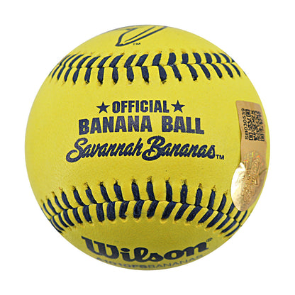 Todd Frazier Signed Game Used Banana Ball w/Case 6.13.25 Great American Ball Park 