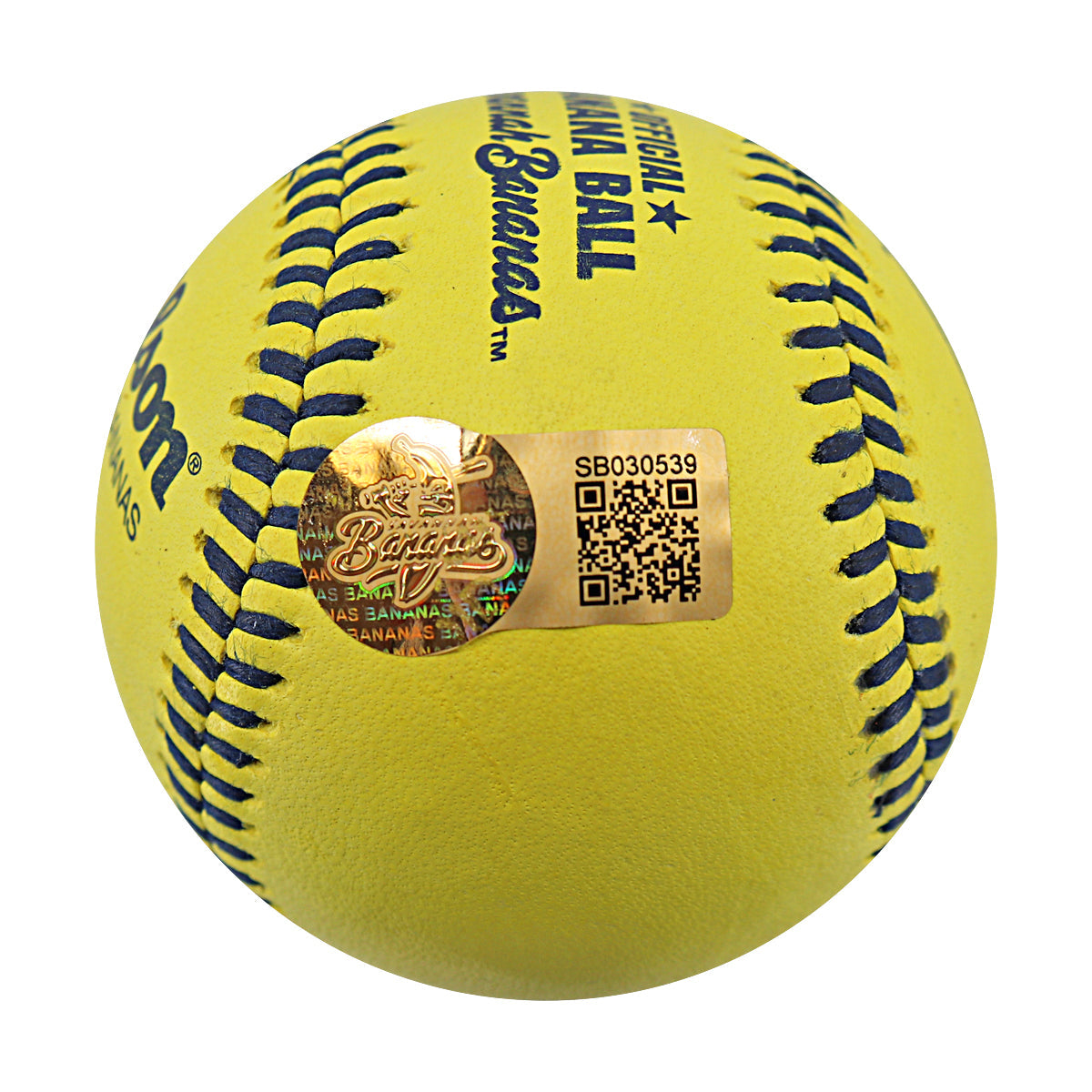 Todd Frazier Signed Game Used Banana Ball w/Case 6.13.25 Great American Ball Park 