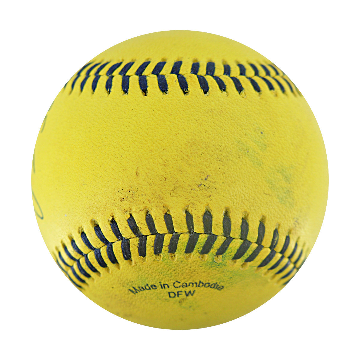 Ubaldo Jiminez Bananas Autographed Official Banana Ball 8.9.25 Coors Field 