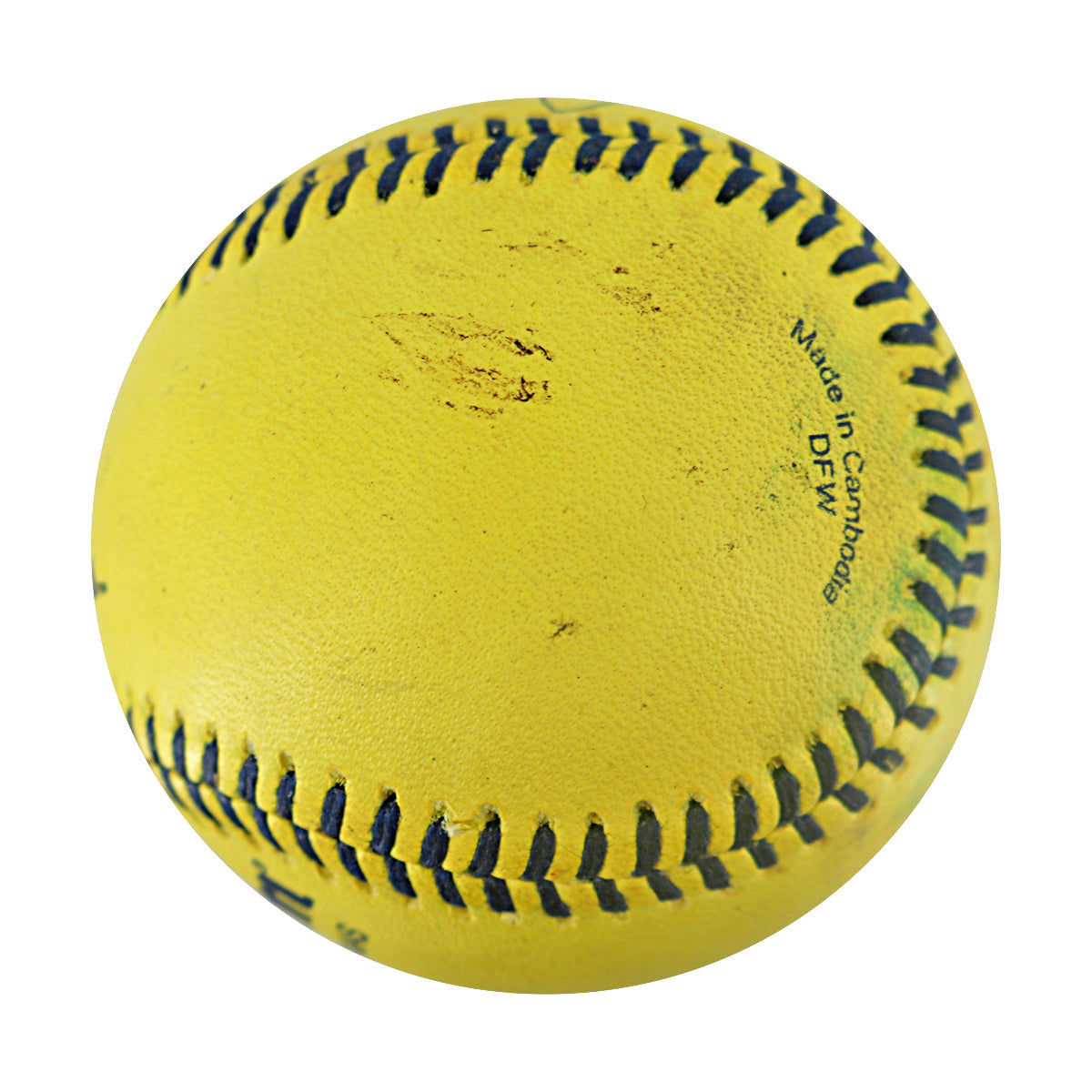 Ubaldo Jiminez Bananas Autographed Official Banana Ball 8.9.25 Coors Field 