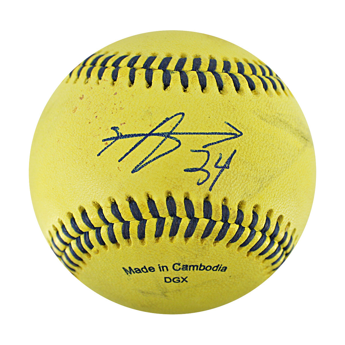 Andy Archer Bananas Autographed Game Used Official Banana Ball 8.29.25 PNC Park 