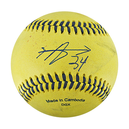 Andy Archer Bananas Autographed Game Used Official Banana Ball 8.29.25 PNC Park 