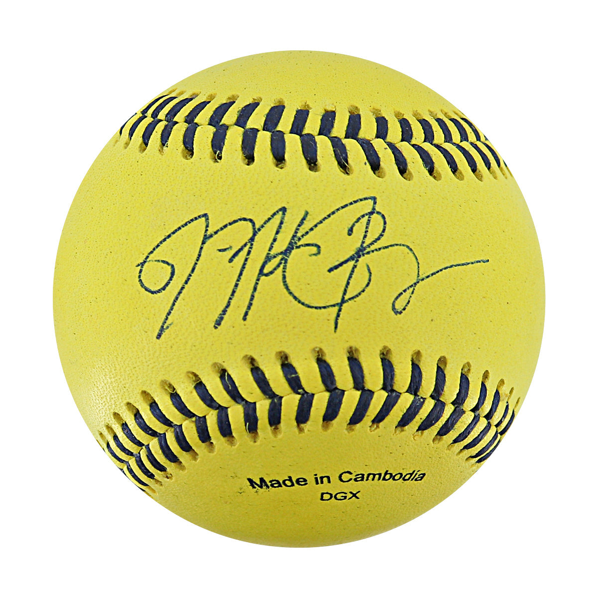 Michael Bourn Bananas Autographed Game Used Official Banana Ball 9.27.25 Houston, TX 