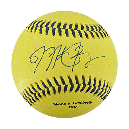 Michael Bourn Bananas Autographed Game Used Official Banana Ball 9.27.25 Houston, TX 