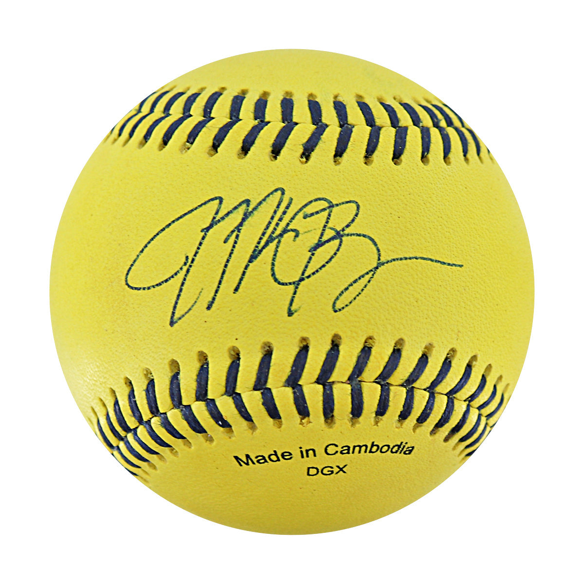 Michael Bourn Bananas Autographed Game Used Official Banana Ball 9.27.25 Houston, TX 