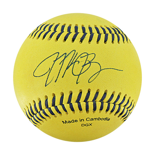 Michael Bourn Bananas Autographed Game Used Official Banana Ball 9.27.25 Houston, TX 