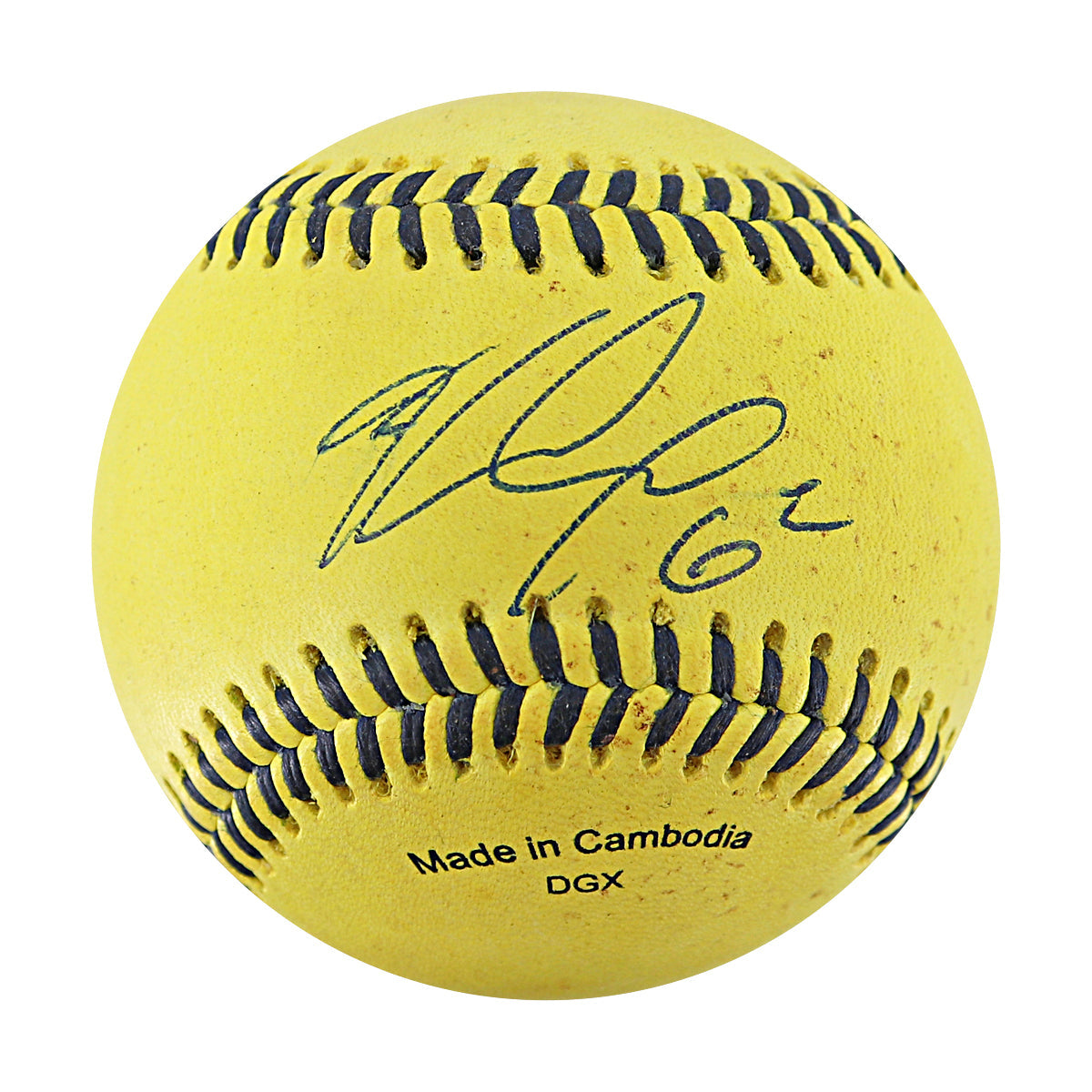Ryan Cox Bananas Autographed Game Used Official Banana Ball 9.27.25 Houston, TX 