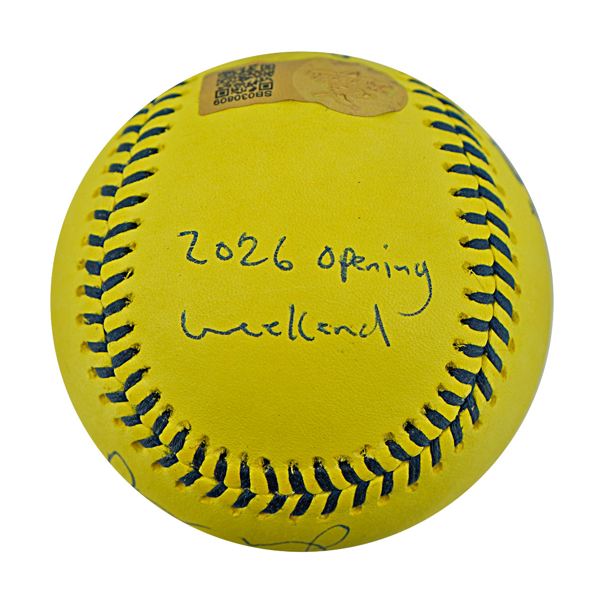 Vincent Chapman Savannah Bananas Autographed Inscribed Official Banana Ball 2.27.26 FSU Tallahassee Florida