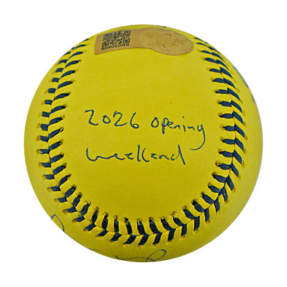 Vincent Chapman Savannah Bananas Autographed Inscribed Official Banana Ball 2.27.26 FSU Tallahassee Florida