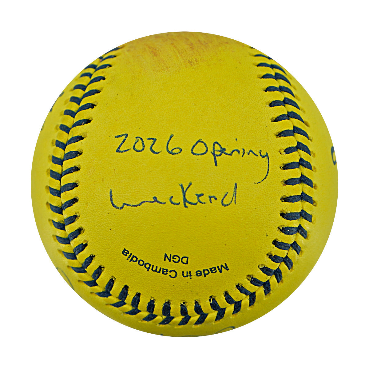 Vincent Chapman Savannah Bananas Autographed Inscribed Official Banana Ball 2.27.26 FSU Tallahassee Florida