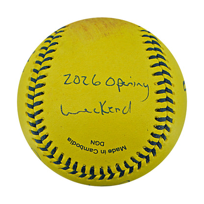Vincent Chapman Savannah Bananas Autographed Inscribed Official Banana Ball 2.27.26 FSU Tallahassee Florida