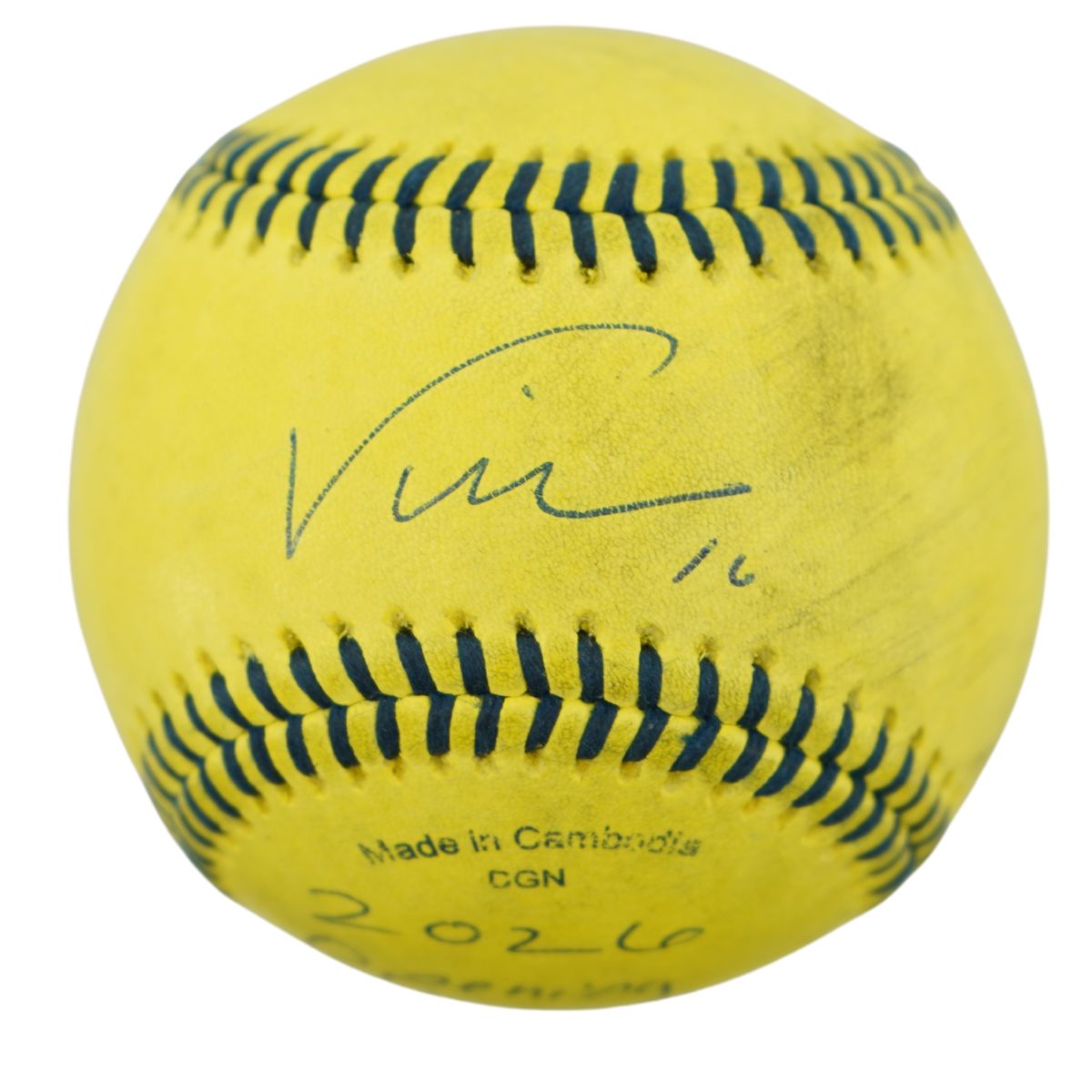 Adam Virant Savannah Bananas Autographed Inscribed Official Banana Ball 2.27.26 FSU Tallahassee Florida