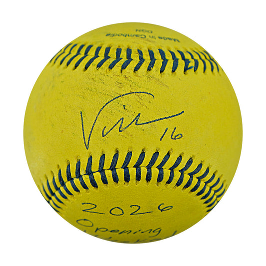 Adam Virant Savannah Bananas Autographed Inscribed Official Banana Ball 2.27.26 FSU Tallahassee Florida