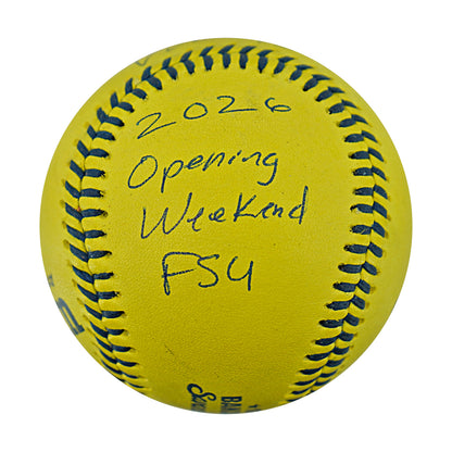 Adam Virant Savannah Bananas Autographed Inscribed Official Banana Ball 2.27.26 FSU Tallahassee Florida