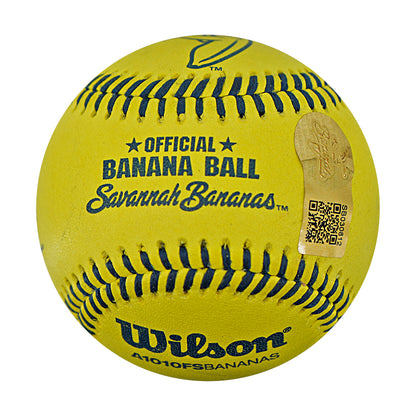 Adam Virant Savannah Bananas Autographed Inscribed Official Banana Ball 2.27.26 FSU Tallahassee Florida
