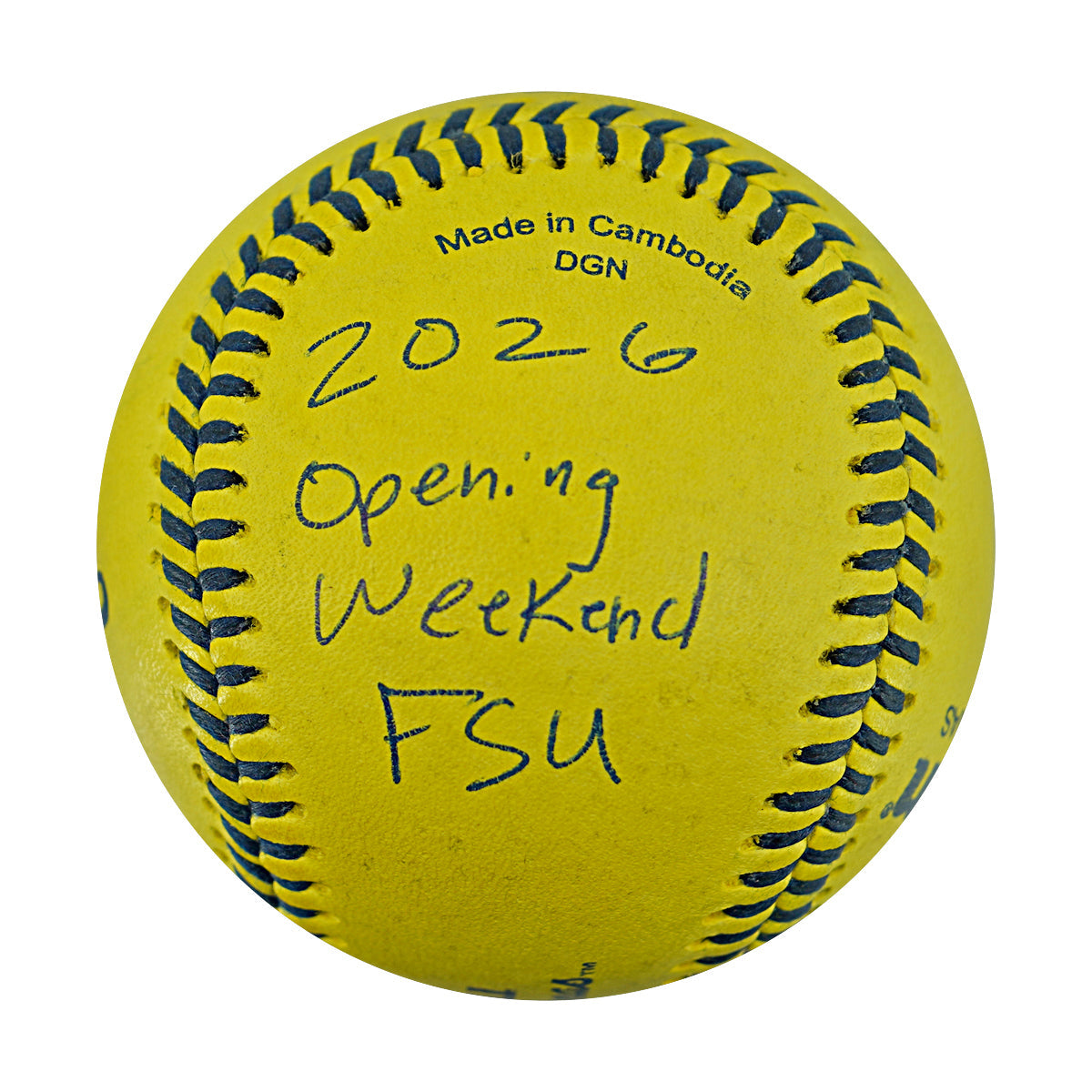 Adam Virant Savannah Bananas Autographed Inscribed Official Banana Ball 2.27.26 FSU Tallahassee Florida (Copy)