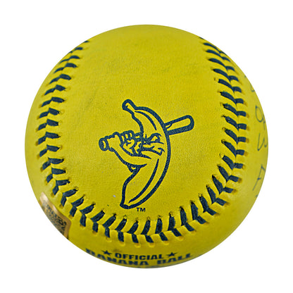 Adam Virant Savannah Bananas Autographed Inscribed Official Banana Ball 2.27.26 FSU Tallahassee Florida (Copy)
