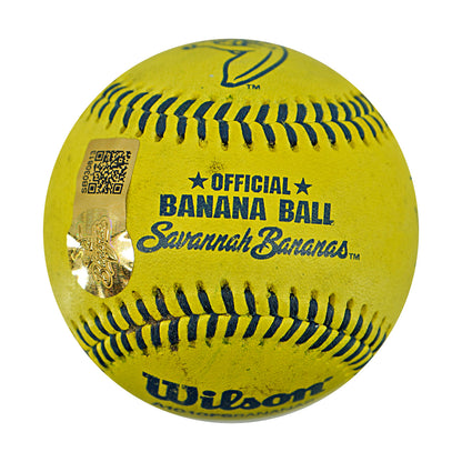 Adam Virant Savannah Bananas Autographed Inscribed Official Banana Ball 2.27.26 FSU Tallahassee Florida (Copy)