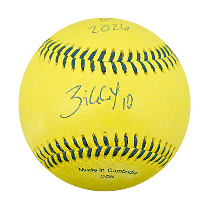 Alex Ziegler Savannah Bananas Autographed Inscribed Official Banana Ball 2.28.26 FSU Tallahassee Florida