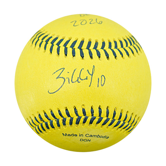 Alex Ziegler Savannah Bananas Autographed Inscribed Official Banana Ball 2.28.26 FSU Tallahassee Florida