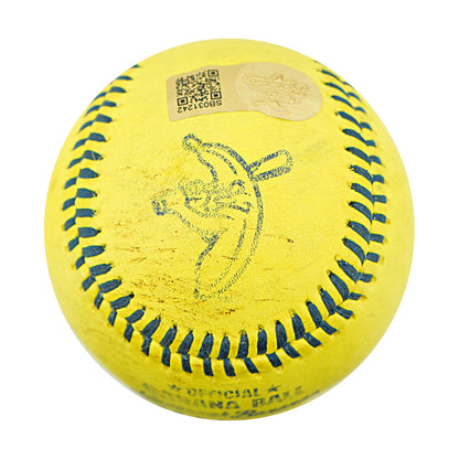 Bryce Grizzaffi Savannah Bananas Autographed Inscribed Game Used Banana Ball 3.14 Superdome New Orleans