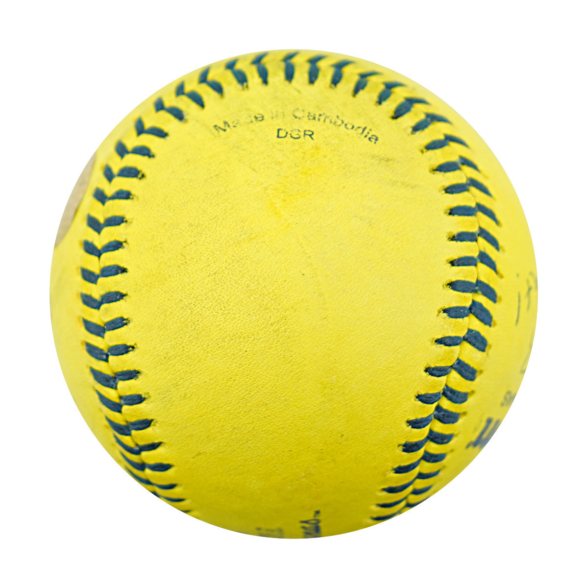 Bryce Grizzaffi Savannah Bananas Autographed Inscribed Game Used Banana Ball 3.14 Superdome New Orleans