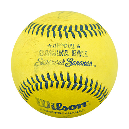 Bryce Grizzaffi Savannah Bananas Autographed Inscribed Game Used Banana Ball 3.14 Superdome New Orleans