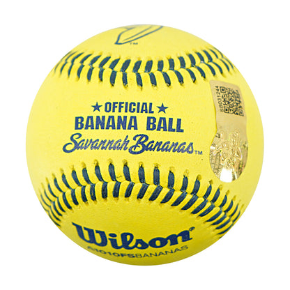 Dan Oberst Savannah Bananas Autographed Official Banana Ball 3.14.26 Superdome, New Orleans