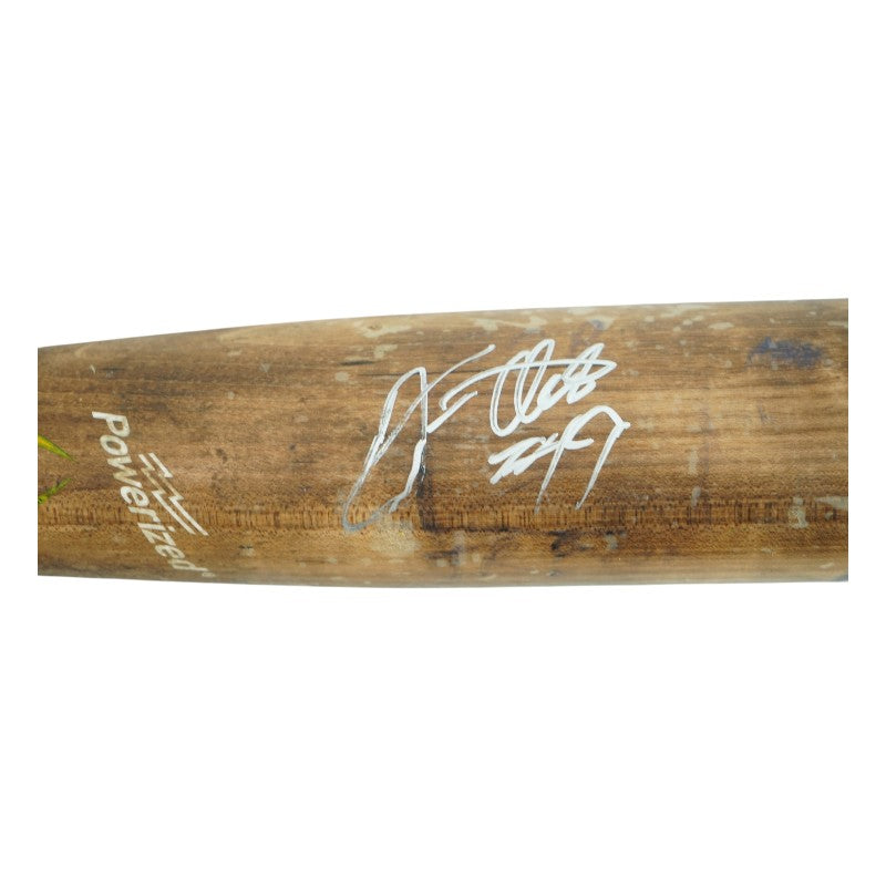 Dan Oberst Savannah Bananas Autographed Game Used LS Genuine C243M Bat