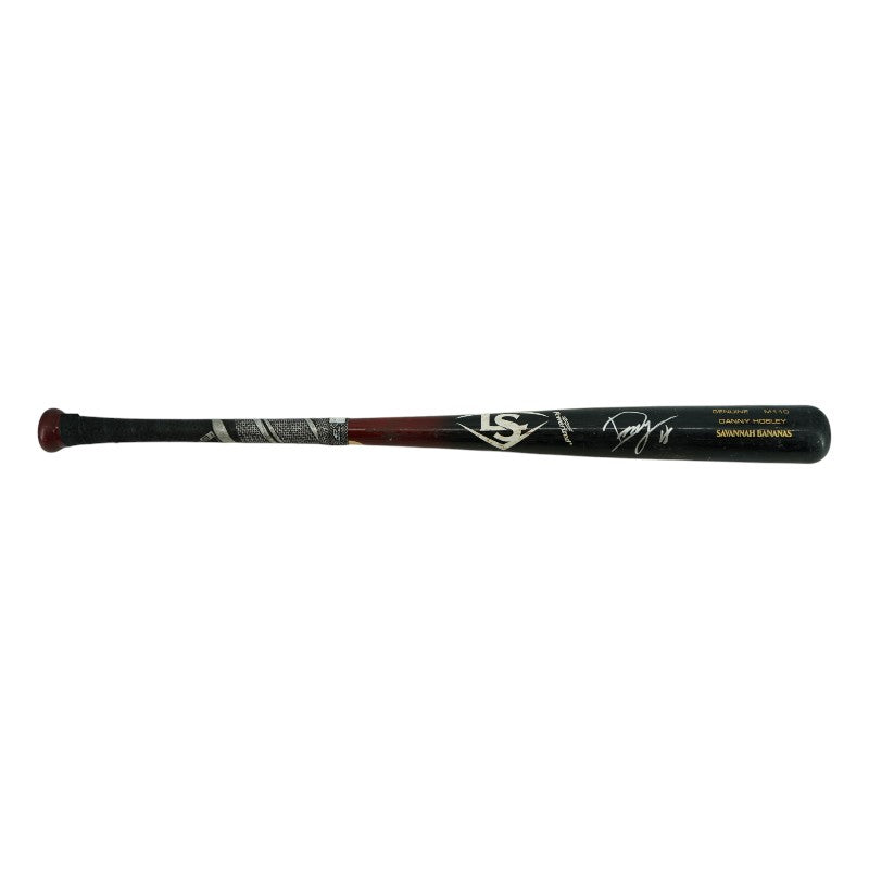 Danny Hosley Savannah Bananas Autographed Game Used LS Genuine  M110 Bat