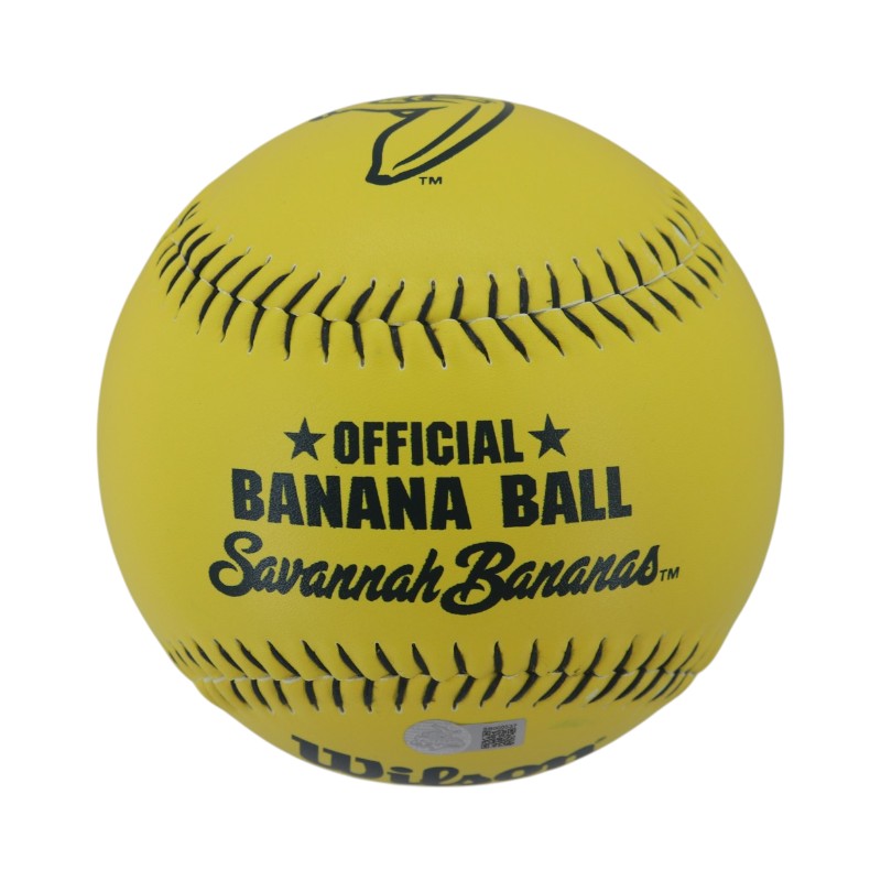 Jackson Olson Bananas Autographed Inscribed Oversized Banana Ball-2