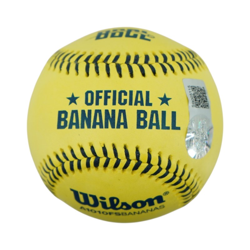 Jackson Olson Savannah Bananas Autographed Official Banana Ball-2