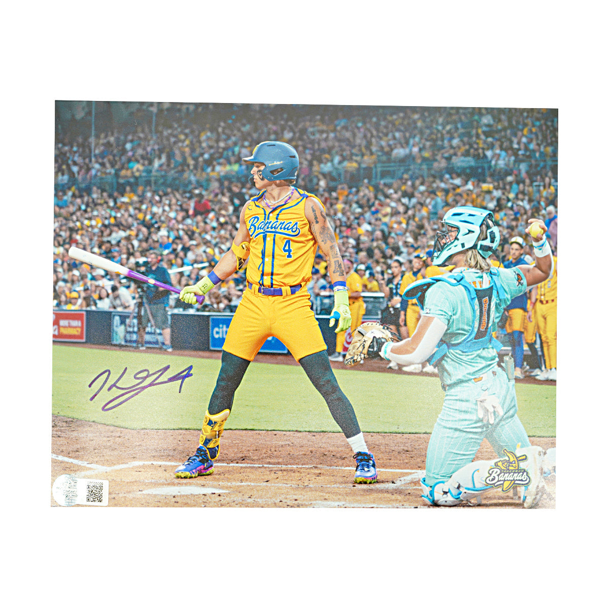 Kyle 'KJ' Jackson Savannah Bananas 2026 Autographed 8x10 Photograph