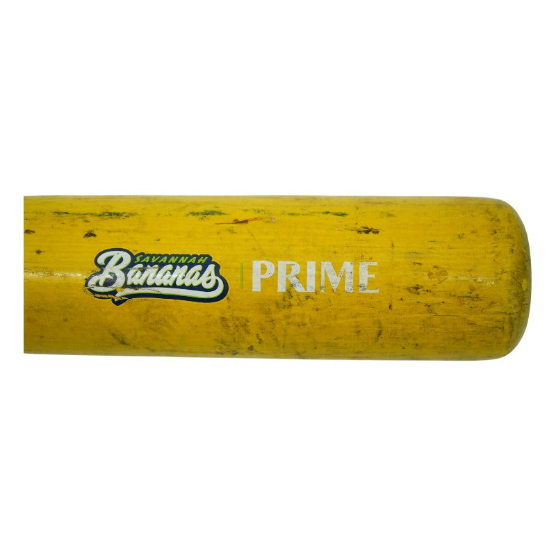 Kyle KJ Jackson Savannah Bananas Autographed Game Used LS Genuine EJ74 Bat