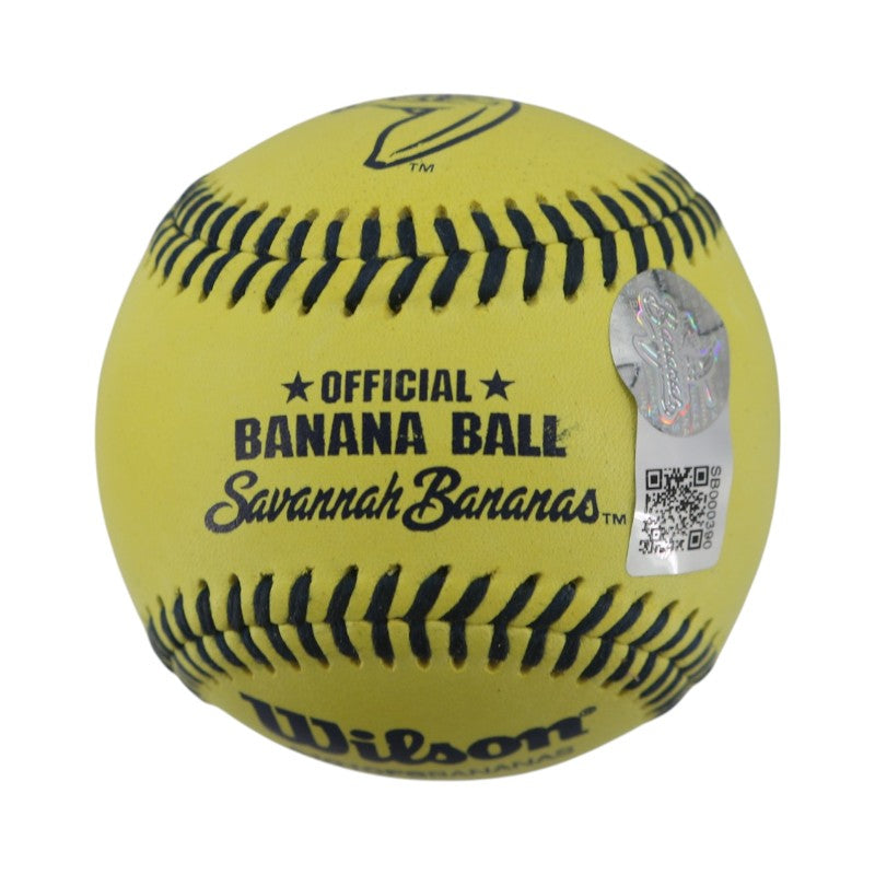 Robert Anthony Cruz Savannah Bananas Autographed Inscribed Official Banana Ball