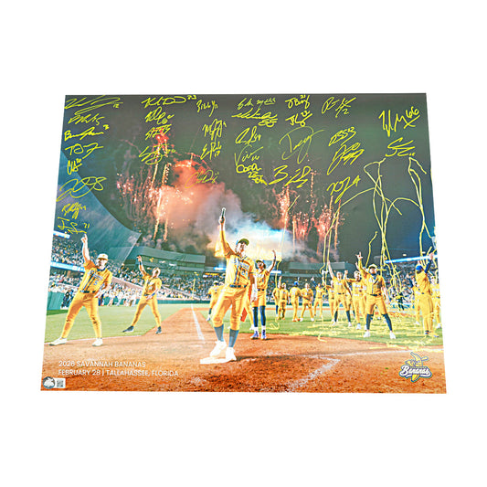 Savannah Bananas 2026 Team Signed 16x20 Photograph