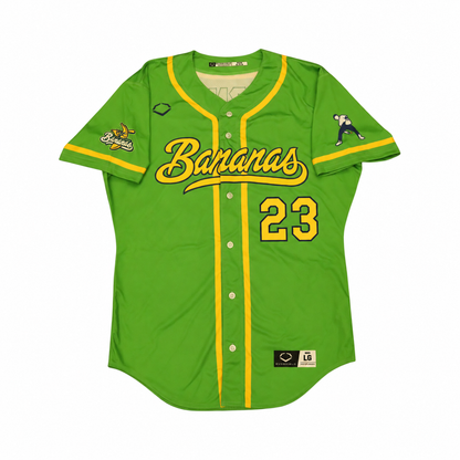 Reggie Horton Savannah Bananas Game Worn June 27, 2026 Green Jersey at Oregon