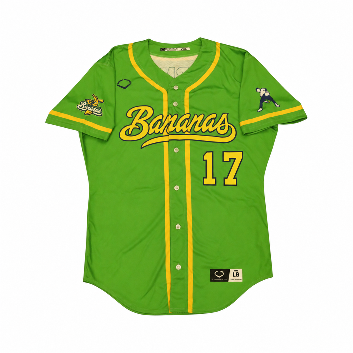 Easton Parrish Savannah Bananas Game Worn June 27, 2026 Green Jersey at Oregon