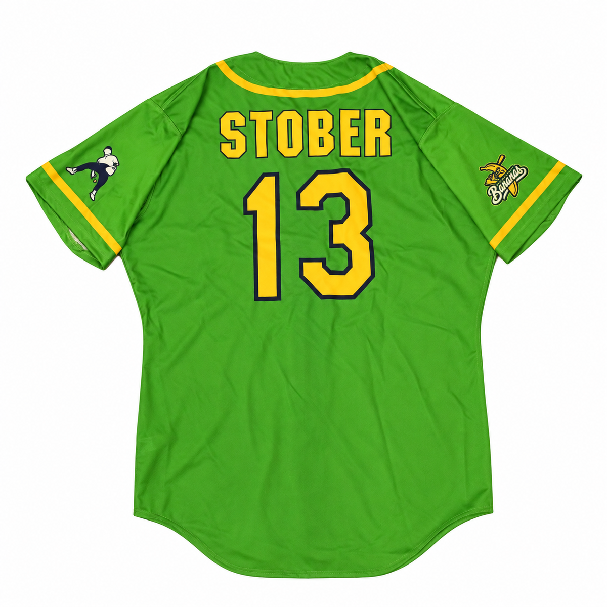 Bryce Stober Savannah Bananas Game Worn June 27, 2026 Green Jersey at Oregon