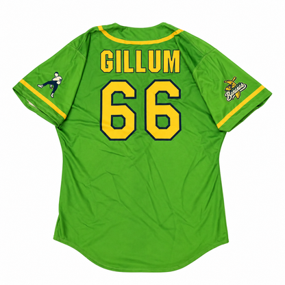 Tyler Gillum Savannah Bananas Game Worn June 27, 2026 Green Jersey at Oregon
