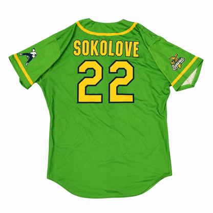 JT Sokolove Savannah Bananas Game Worn June 27, 2026 Green Jersey at Oregon
