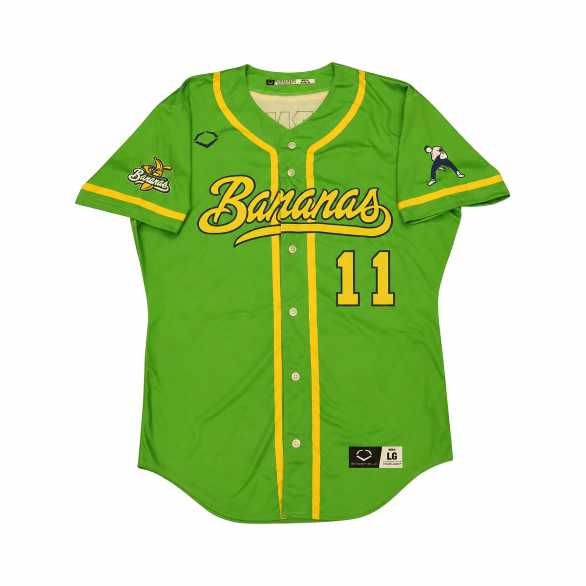 Austin Drury Savannah Bananas Game Worn June 27, 2026 Green Jersey at Oregon