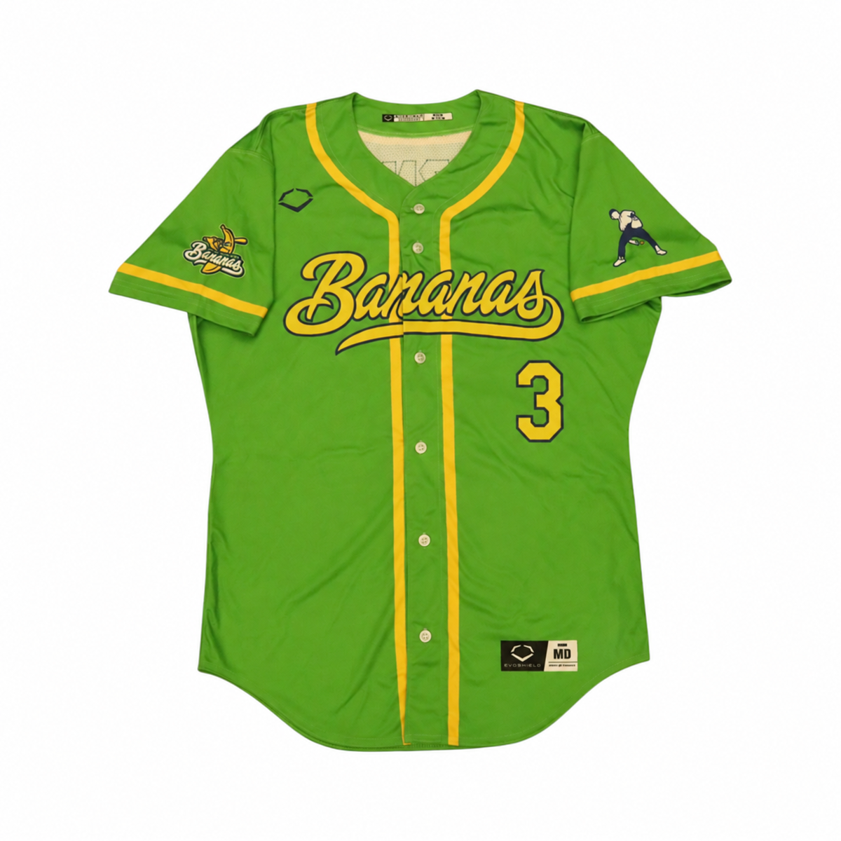 Bryce Grizzaffi Savannah Bananas Game Worn June 27, 2026 Green Jersey at Oregon