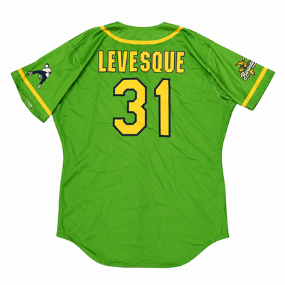 Trystan Levesque Savannah Bananas Game Worn June 27, 2026 Green Jersey at Oregon