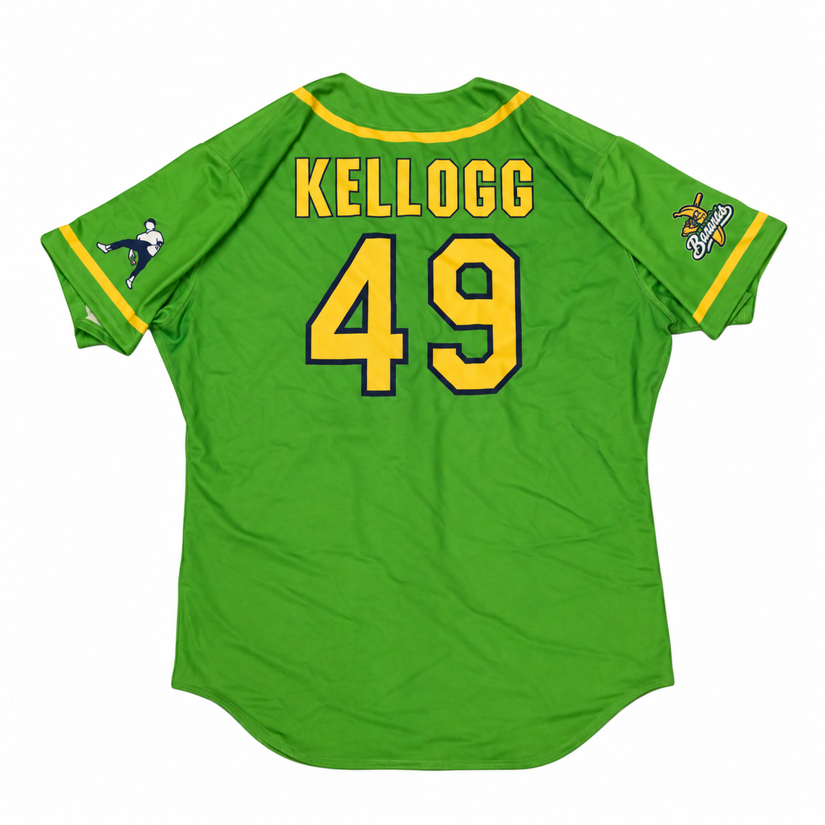 Ryan Kellogg Savannah Bananas Game Worn June 27, 2026 Green Jersey at Oregon